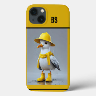 Grappige meeuw in regenlaarzen - Beach Humor Case-Mate iPhone Case