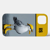 Grappige meeuw in regenlaarzen - Beach Humor Case-Mate iPhone Case (Achterkant (horizontaal))