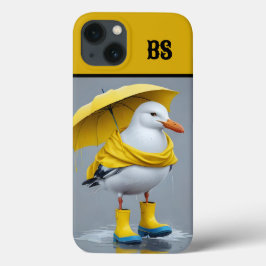 Grappige meeuw in regenlaarzen - Beach Humor Case-Mate iPhone Case