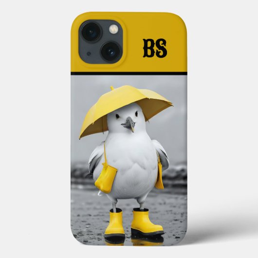 Grappige meeuw in regenlaarzen - Beach Humor Case-Mate iPhone Case (Achterkant)