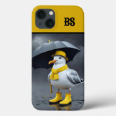 Grappige meeuw in regenlaarzen - Beach Humor Case-Mate iPhone Case (Achterkant)