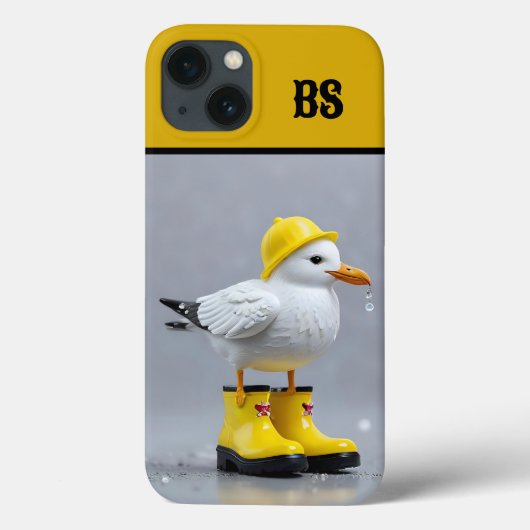 Grappige meeuw in regenlaarzen - Beach Humor Case-Mate iPhone Case (Achterkant)