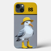 Grappige meeuw in regenlaarzen - Beach Humor Case-Mate iPhone Case (Achterkant)