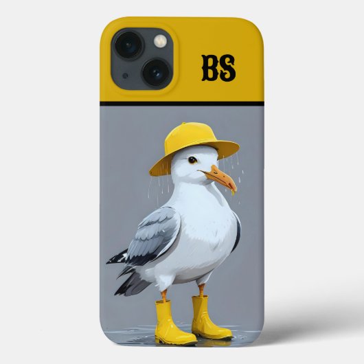 Grappige meeuw in regenlaarzen - Beach Humor Case-Mate iPhone Case (Achterkant)