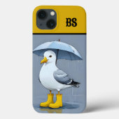 Grappige meeuw in regenlaarzen - Beach Humor Case-Mate iPhone Case (Achterkant)