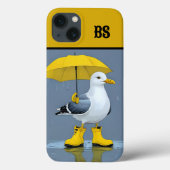 Grappige meeuw in regenlaarzen - Beach Humor Case-Mate iPhone Case (Achterkant)