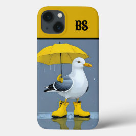 Grappige meeuw in regenlaarzen - Beach Humor Case-Mate iPhone Case