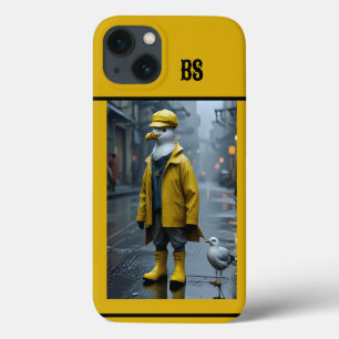 Grappige meeuw in regenlaarzen - Beach Humor Case-Mate iPhone Case