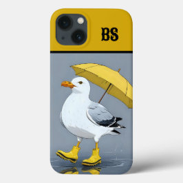 Grappige meeuw in regenlaarzen - Beach Humor Case-Mate iPhone Case