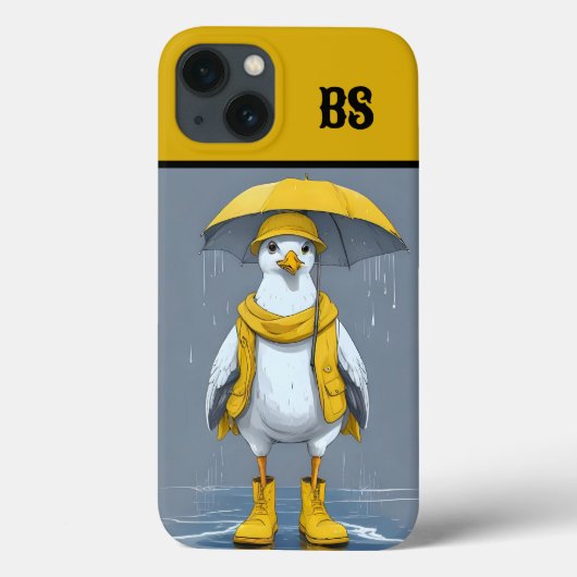 Grappige meeuw in regenlaarzen - Beach Humor Case-Mate iPhone Case (Achterkant)