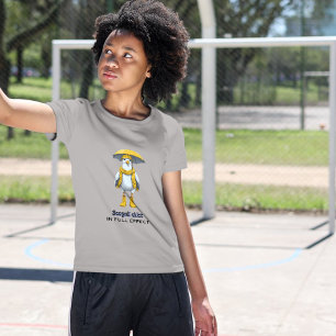 Grappige meeuw in regenlaarzen - Beach Humor Tri-Blend Shirt