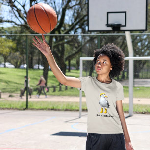 Grappige meeuw in regenlaarzen - Beach Humor Tri-Blend Shirt