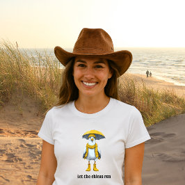 Grappige meeuw in regenlaarzen - Beach Humor Tri-Blend Shirt