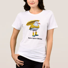 Grappige meeuw in regenlaarzen - Beach Humor Tri-Blend Shirt
