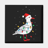 Grappige meeuw vogel kerst dier liefhebber  magneet (Voorkant)
