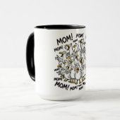 Grappige meeuwen die mama roepen mok (Voorkant links)