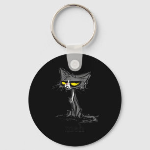 Grappige Meh Kat Kado Voor Kat Liefhebbers Sleutelhanger