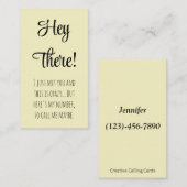 Grappige meiden hier is mijn nummer bel me misschi contactkaartje (Voorkant / Achterkant)