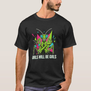 Grappige meisjes bidsprinkhaan 1 t-shirt