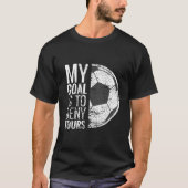 Grappige Meisjes Doelman Voetbal T-shirt (Voorkant)