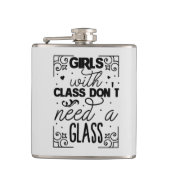 grappige meisjes drink liefhebbers heupfles (Voorkant)