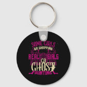 Grappige Meisjes Ghost Hunting Paranormal Supernat Sleutelhanger (Voorkant)