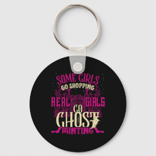 Grappige Meisjes Ghost Hunting Paranormal Supernat Sleutelhanger