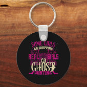 Grappige Meisjes Ghost Hunting Paranormal Supernat Sleutelhanger (Voorkant)