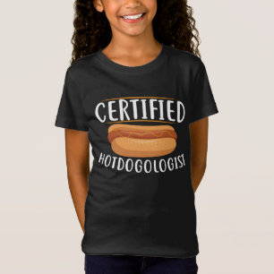Grappige meisjes hotdog woordkunst t-shirt