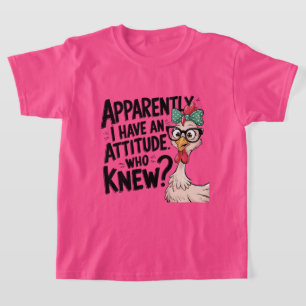 Grappige meisjes houding woordkunst t-shirt