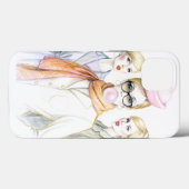 Grappige Meisjes iPhone 13 Hoesje (Achterkant (horizontaal))