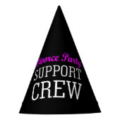 Grappige Meisjes Night Out steun crew Echtscheidin Feesthoedjes (Voorkant)