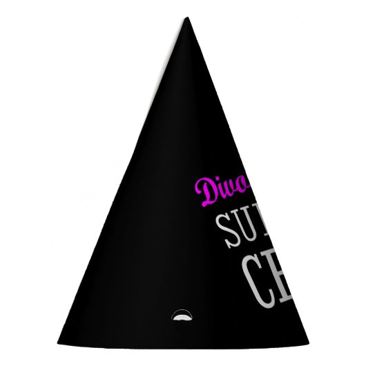 Grappige Meisjes Night Out steun crew Echtscheidin Feesthoedjes (Links)