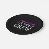 Grappige Meisjes Night Out steun crew Echtscheidin Papieren Bordje (Gekanteld)