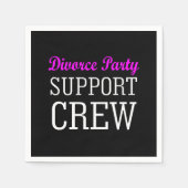 Grappige Meisjes Night Out steun crew Echtscheidin Servet (Voorkant)