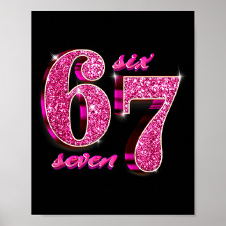Grappige Meisjes Nk Coquette 67 Zes Zeven Meme Bra Poster