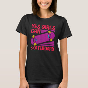 Grappige Meisjes Skateboard Gift Voor Kinderen Coo T-shirt