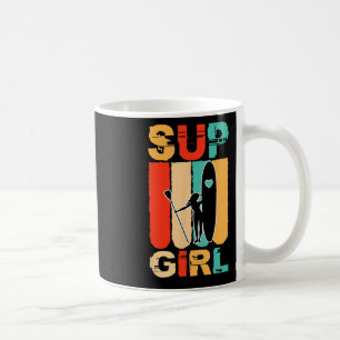 Grappige Meisjes Sup Stand Up Paddling Surfer Surf Koffiemok