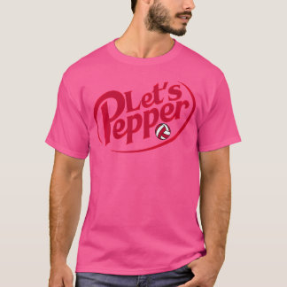 Grappige Meisjes Volleybal Let's Pepper Praktijk T T-shirt