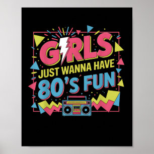 Grappige Meisjes Willen Gewoon Plezier Hebben Gewe Poster