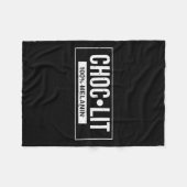 Grappige Melanine Chocolate Black Geschiedenis Jun Fleece Deken (Voorkant (Horizontaal))