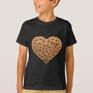Grappige Melanine Handen Hart Afrikaanse Pride Zwa T-shirt