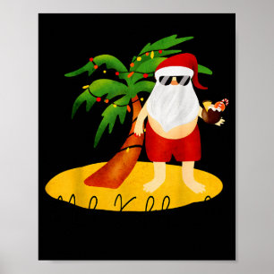Grappige Mele Kalikimaka Aloha Kerstmis Hawaiaanse Poster