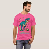 Grappige Melonsaurus Watermeloen Dinosaurus T Rex  T-shirt (Voorkant volledig)
