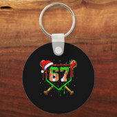 Grappige Meme 67 Kerstmis Honkbal Ijscomannen Jong Sleutelhanger (Voorkant)