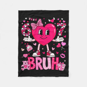 Grappige Meme 67 Zes Zeven Bruh Valentijnshart Vro Fleece Deken
