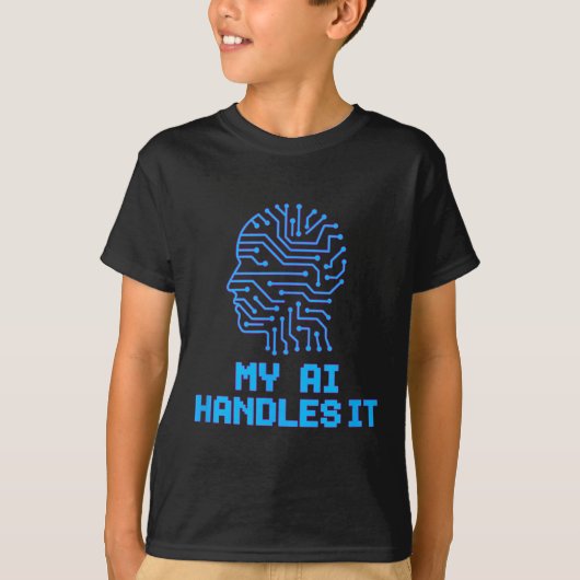 Grappige Meme Ai behandelt het kunstmatige robotis T-shirt (Voorkant)