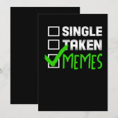 Grappige meme cadeau single genomen memes bedankkaart (Voorkant / Achterkant)