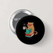 Grappige Meme Drink goede koffie en lees goed Ronde Button 5,7 Cm (Voorkant /achterkant)
