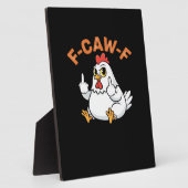 Grappige Meme F-Caw-F Kip Fotoplaat (Zijkant)
